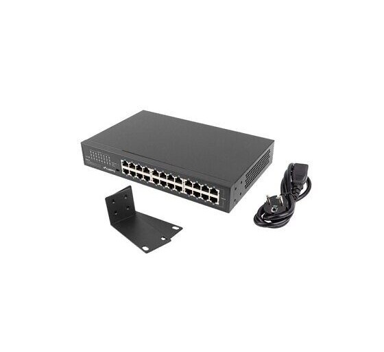 24-port Lanberg Gigabit switch, Rackitav