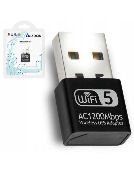 IZOXIS 2.4GHz / 5GHz USB nano WiFi 1200 Mbps IZOXIS 2.4GHz / 5GHz USB nano WiFi 1200 Mbps