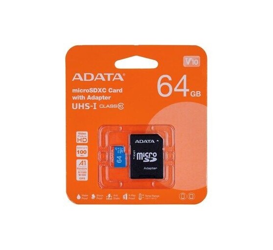 64GB Adata microSDXC UHS-I mälukaart