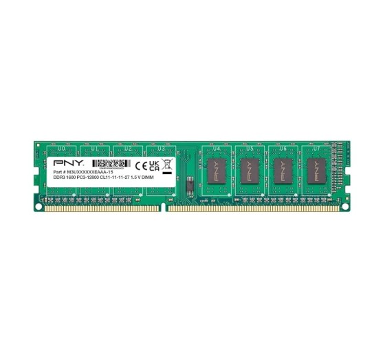 8GB DDR3 PC3-12800 1600MHz, PNY 8GB DDR3 PC3-12800 1600MHz, PNY