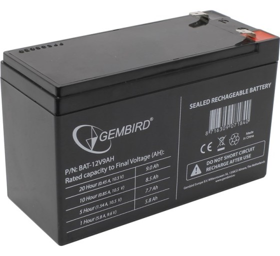 12V 9AH Gel battery, Gembird 12V 9AH Gel battery, Gembird