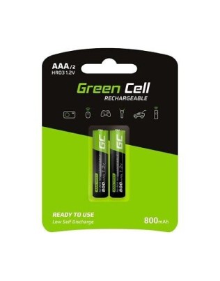 1.2v 800mAh 2X AAA aku, Green Cell HR03