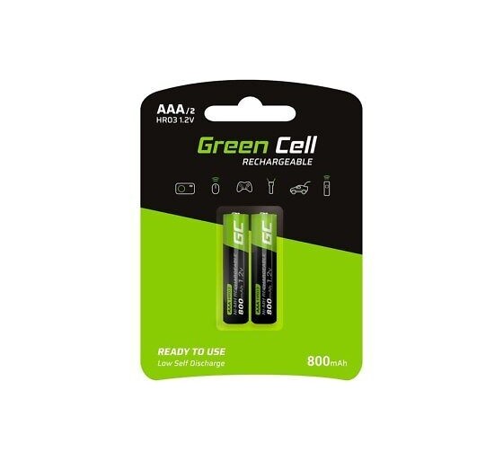 1.2v 800mAh 2X AAA aku, Green Cell HR03