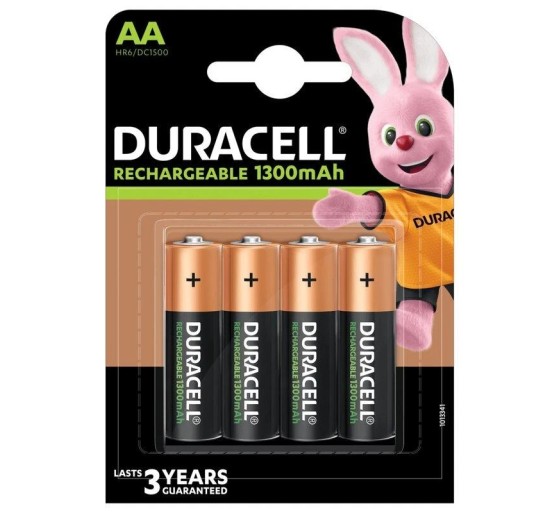 1.2V 1300mAh 4xAA akud, Duracell HR6-B