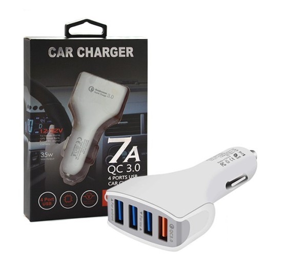 USB autolaadija, Vega Faston 4xUSB White