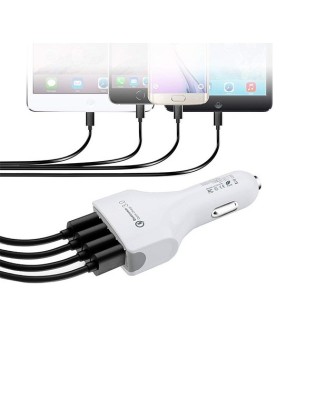 USB autolaadija, Vega Faston 4xUSB White