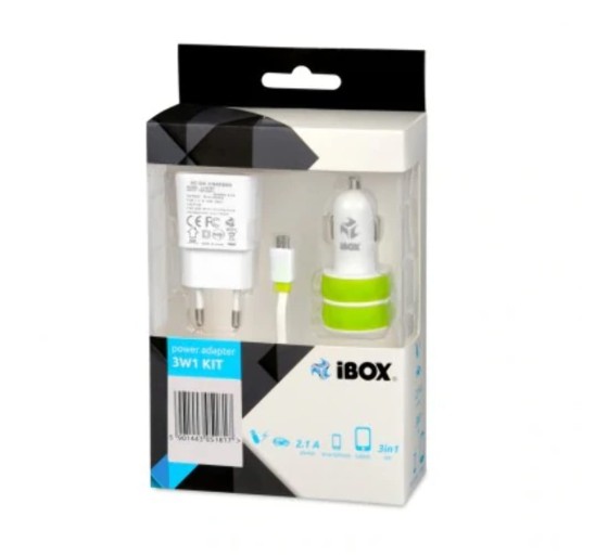 USB autolaadija komplekt, i-Box
