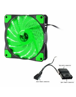 Natec Genesis Hydrion 120mm Case/CPU FAN GREEN NGF-1168