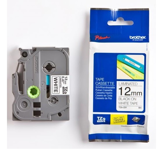 Brother TZE231 tape cassette 12mm 8m