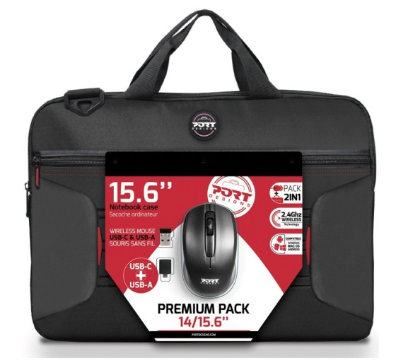 Port Design 15.6" Premium Pack with Mouse