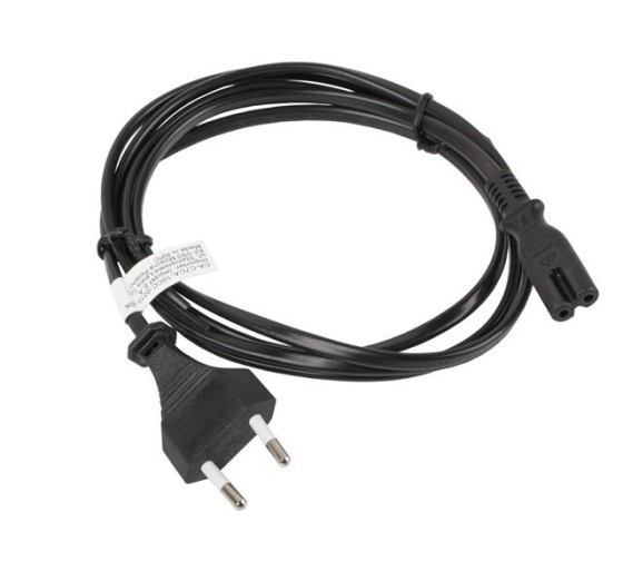 Lanberg 2-Pin Voolujuhe CA-C7CA-10CC-0018-BK