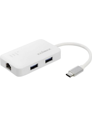 USB--C to USB3.0 Hub, Gigabit Ethernet, Edimax EU-4308