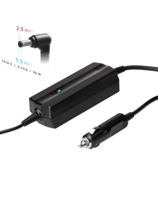 19.0V 4.74A 90W 5.5*2.5 Car adapter, Akyga AK-ND-36
