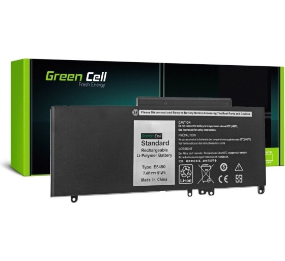 Latitude E5450 E5550 5800mAh, Green Cell DE91