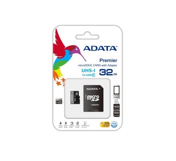 32GB microSDHC UHS-I mälukaart, Adata