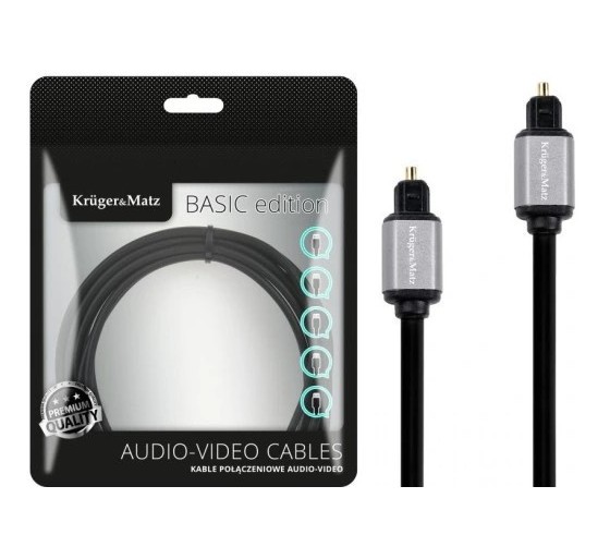 Optiline audio kaabel, 10m, Krüger&Matz