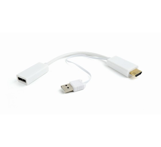 HDMI to DIsplayPort adapter, valge, Cablexpert