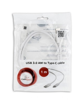 USB-C to USB, 1m kaabel, valge, Gembird
