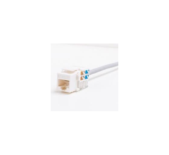 Modularpesa RJ45 Cat5e varjestamata valge Modularpesa RJ45 Cat5e varjestamata valge