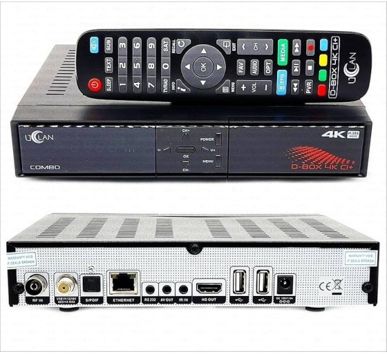 UClan D-Box 4K CI+ SAT / Digi-TV Combo tüüner