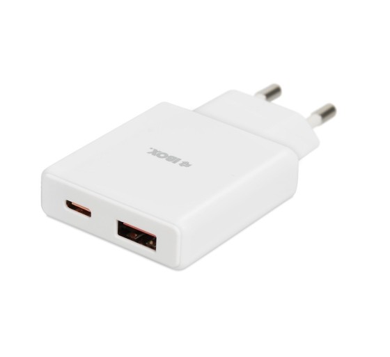 IBOX C-43 universaalne 30W USB-C/ USB-A adapter