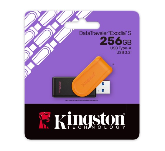 256GB USB 3.2 Mälupulk,  Kingston DataTraveler Exodia, Black/Teal 256GB USB 3.2 Mälupulk,  Kingston DataTraveler Exodia, Black/Teal