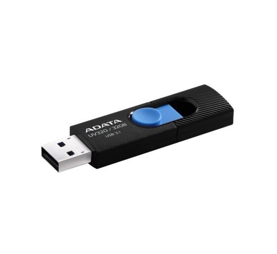 32GB USB3.2 mälupulk, Adata UV320 must 32GB USB3.2 mälupulk, Adata UV320 must