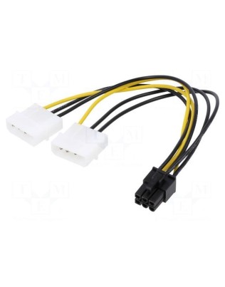 PCIe 6pin to Molex, Qoltec