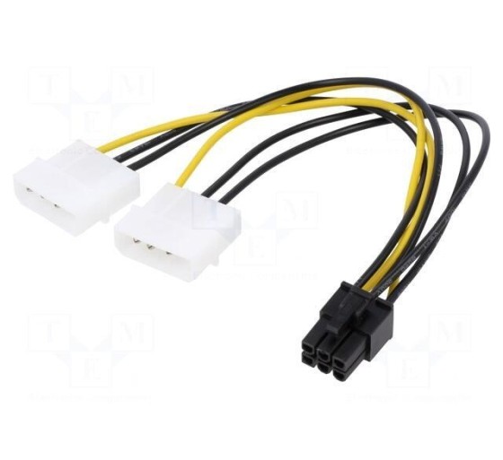 PCIe 6pin to Molex, Qoltec