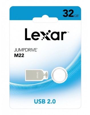 32GB USB2.0 Mälupulk - Lexar M22, hõbedane