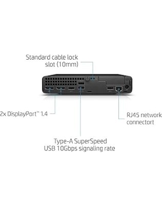 HP EliteDesk 800 G6 Mini-PC, 512Gb NVMe