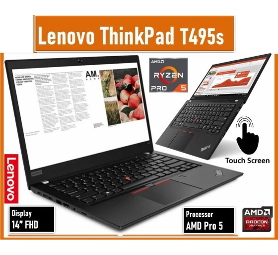 Lenovo Thinkpad T495s, Touch