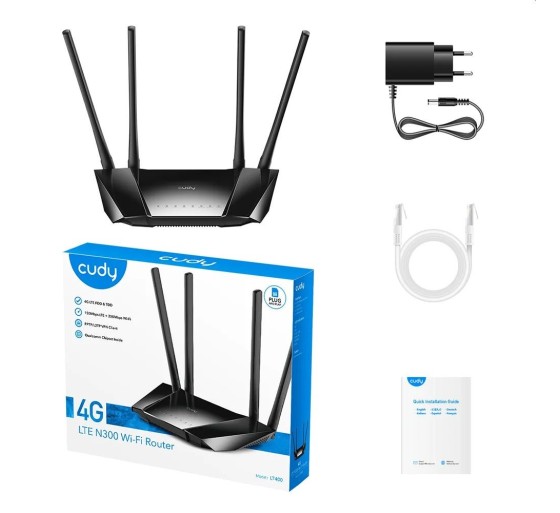 CUDY 4G LTE N300 Wi-Fi Router