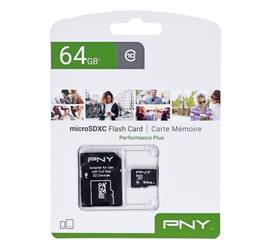 PNY P-SDU64G10PPL-GE  64GB microSDXC