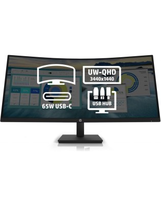 34" HP P34HC G4 Curved, USB-C