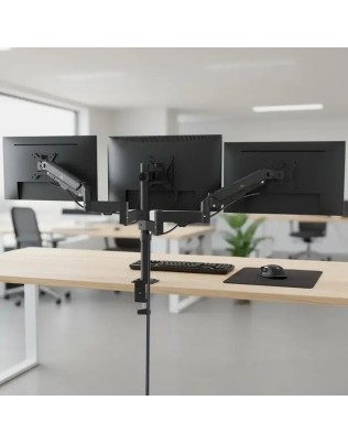 Maclean Brackets MC-137 Kolme monitori lauakinnitus 17-27"