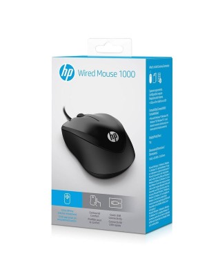 HP Wired Mouse 1000 (4QM14AA), USB