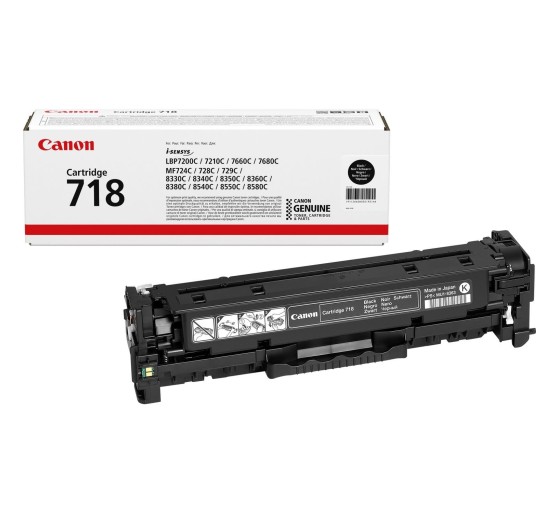Canon 718 Black tooner originaal