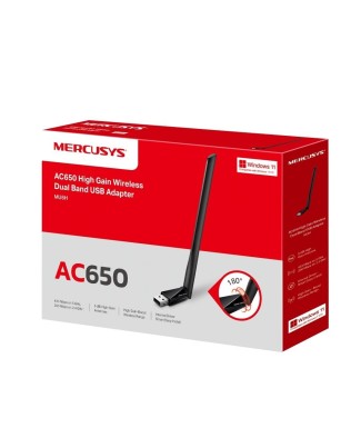 Mercusys MU6H – AC650 High Gain Dual-Band USB Wi-Fi Adapter