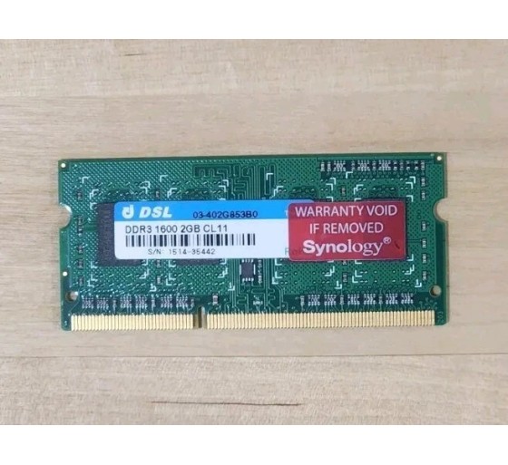 2GB Synology DDR3-1600 SODIMM