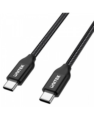 2m UNITEK C14059BK – USB-C ↔ USB-C kaabel (kiirlaadimine ja andmeside)