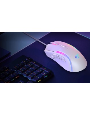 HAVIT MS1033 White RGB mängurihiir