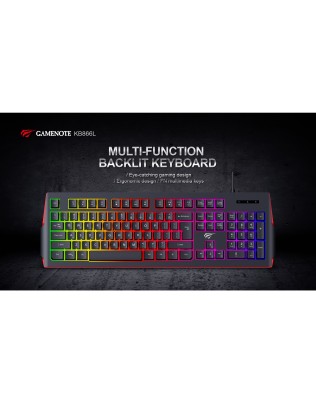 HAVIT Gamenote KB866L RGB mänguriklaviatuur