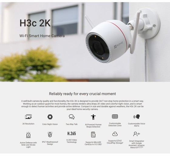EZVIZ CS-H3c Wi-Fi välikaamera