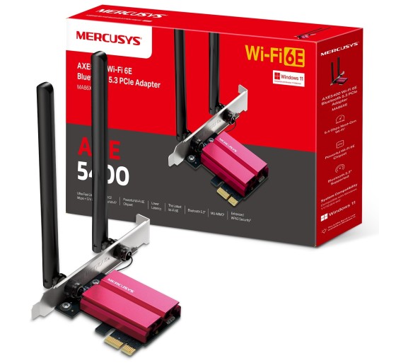 Mercusys AXE5400 Wi-Fi 6E PCI Express WiFi