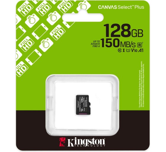 Kingston Canvas Select Plus microSDXC 128GB mälukaar