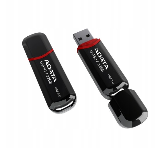 ADATA DashDrive UV150 32 GB USB 3.2 Gen 1 mälupulk (AUV150-32G-RBK)