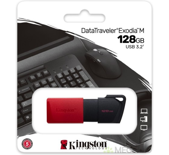 128GB USB3.2 mälupulk, Kingston