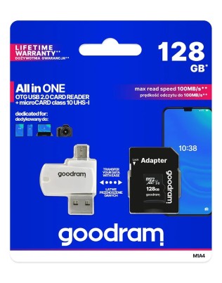 128GB mälukaart + lugeja