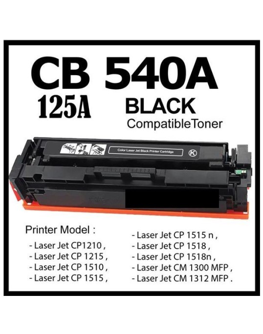 HP CB540A / CF210X / CE320A / CRG716, black HP CB540A / CF210X / CE320A / CRG716, black